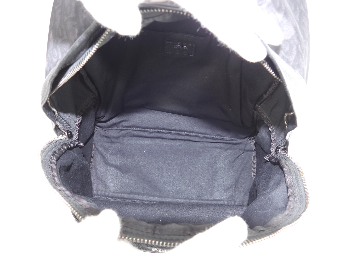 クリスチャンディオール バックパック Rider トロッター黒 リュックサック オム 美品@ 2
