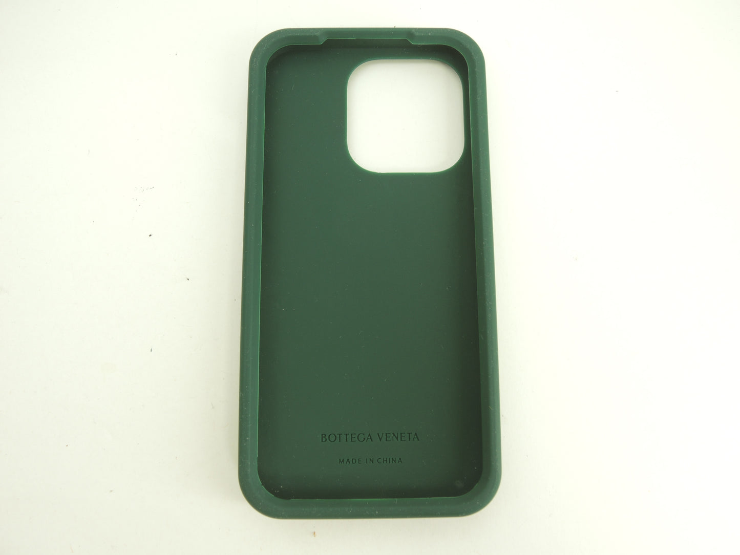 ボッテガヴェネタ iphone14Proケース 中イントレチャート シリコン濃緑 カバー 美品@ 24