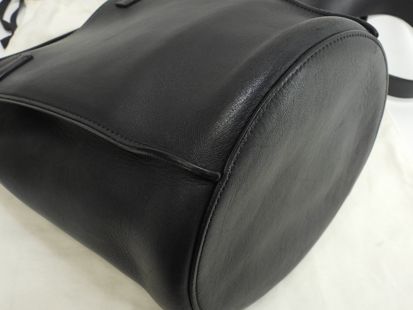 セリーヌ ビッグバッグ バケット レザー黒 ポシェット クロスボディバッグ 美品@S-CU-1128