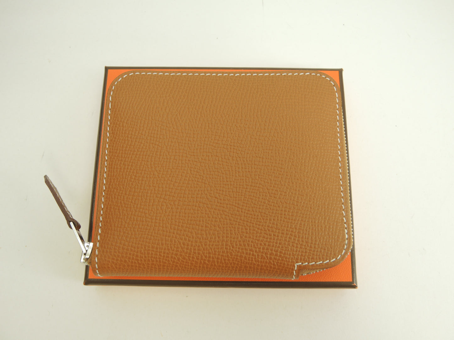 エルメス アザップコンパクトシルクイン エプソン/ゴールド コンパクトウォレット 新品@W