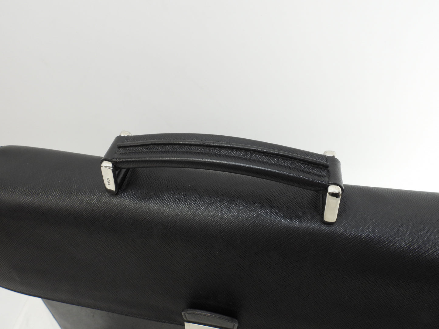 Prada Briefcase Saffiano Black Document Case @49 4