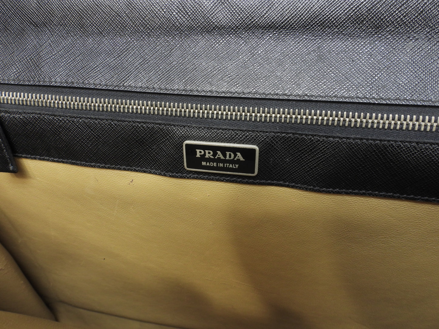 Prada Briefcase Saffiano Black Document Case @49 4