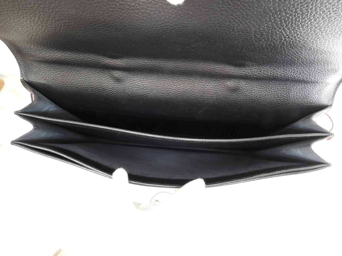 Hermes Sac A Depeche 41 Ardennes Black Men's Briefcase @〇Y