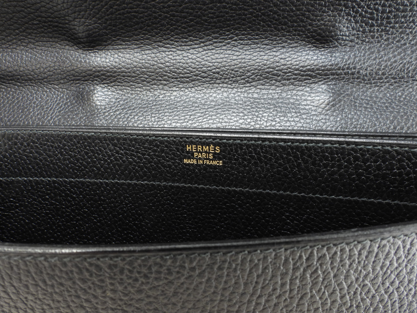 Hermes Sac A Depeche 41 Ardennes Black Men's Briefcase @〇Y