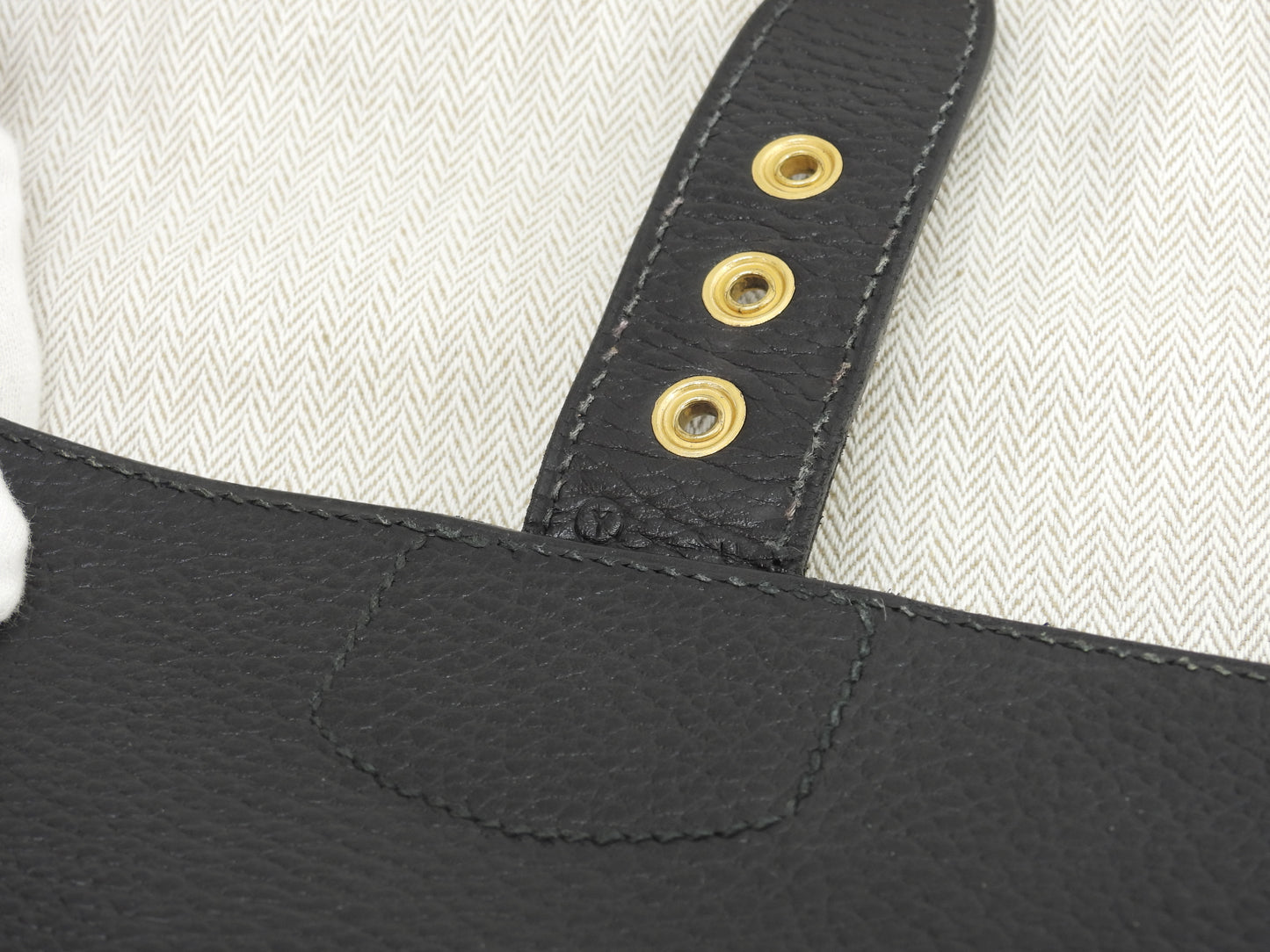 Hermes Sac A Depeche 41 Ardennes Black Men's Briefcase @〇Y