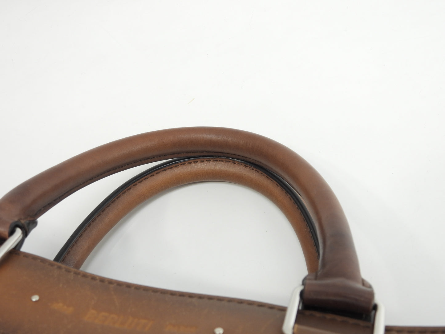 Berluti Ulisse Small Signature Blue-brown Men's Tote Bag @G1211P