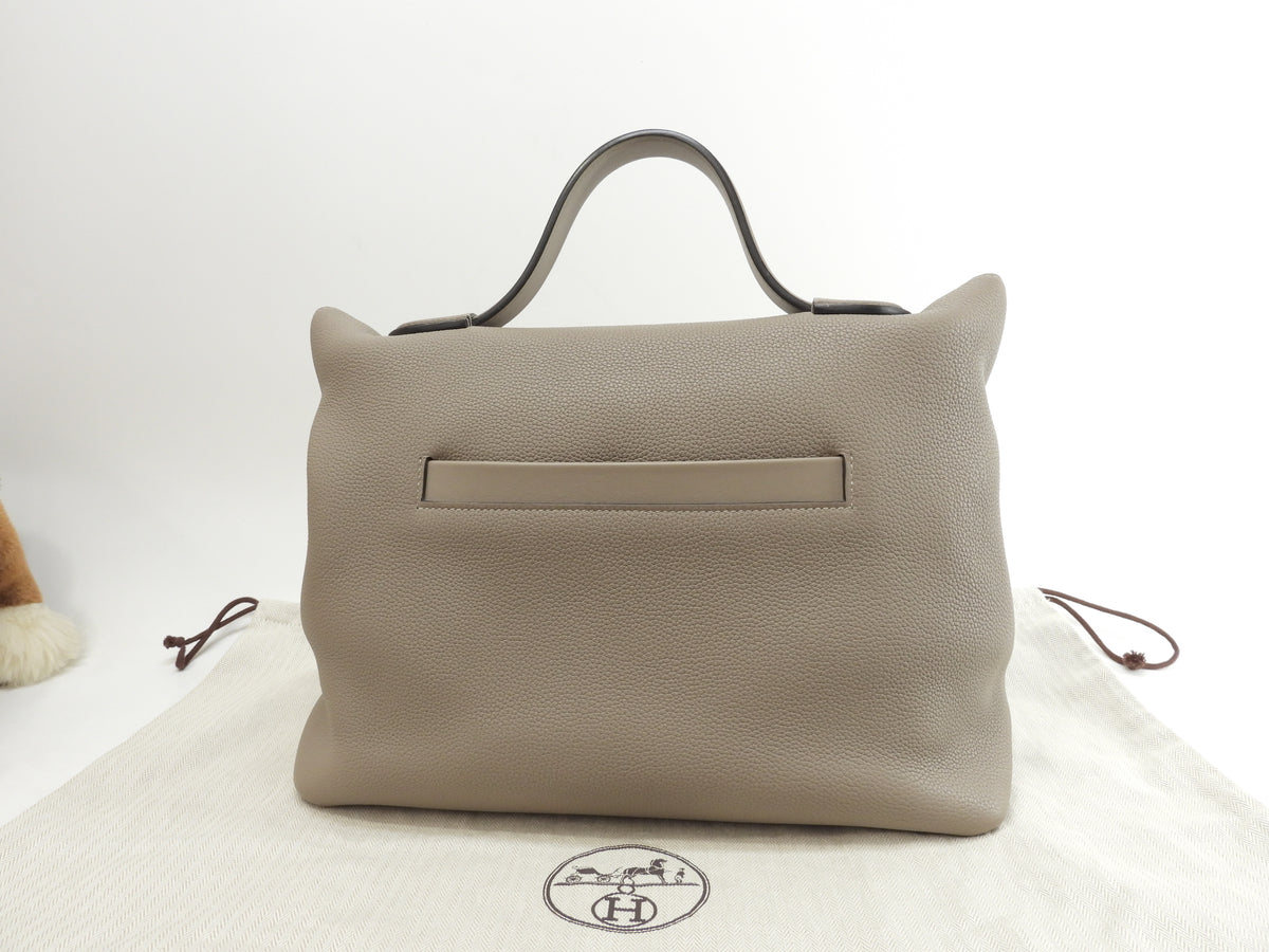 エルメス HERMES ヴァンキャトル35 D刻印 ブラック/シルバー金具 トゴ