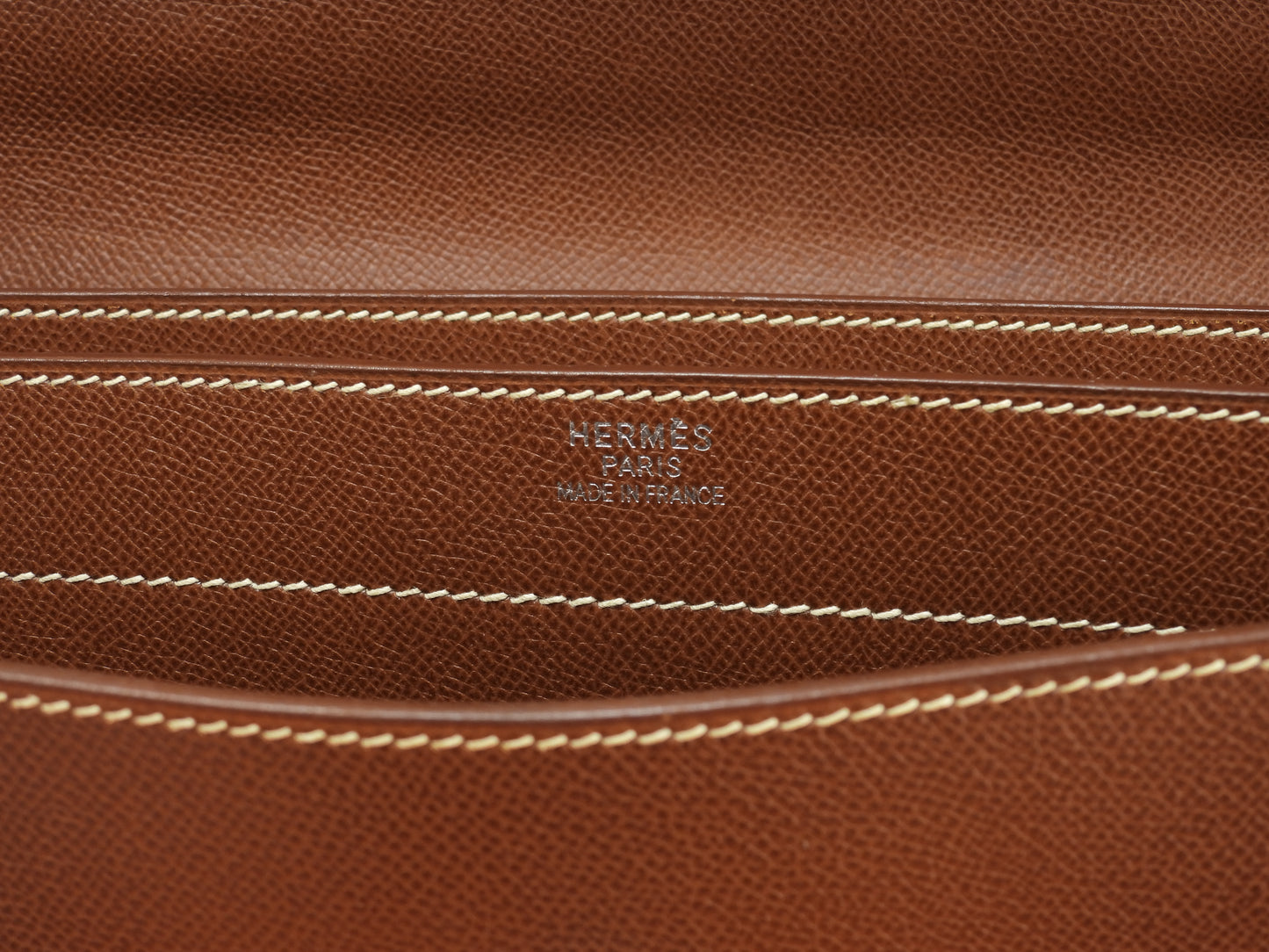 エルメス ケリーデペッシュ38 リセ コニャック シルバー金具 ブリーフケース@□F 3