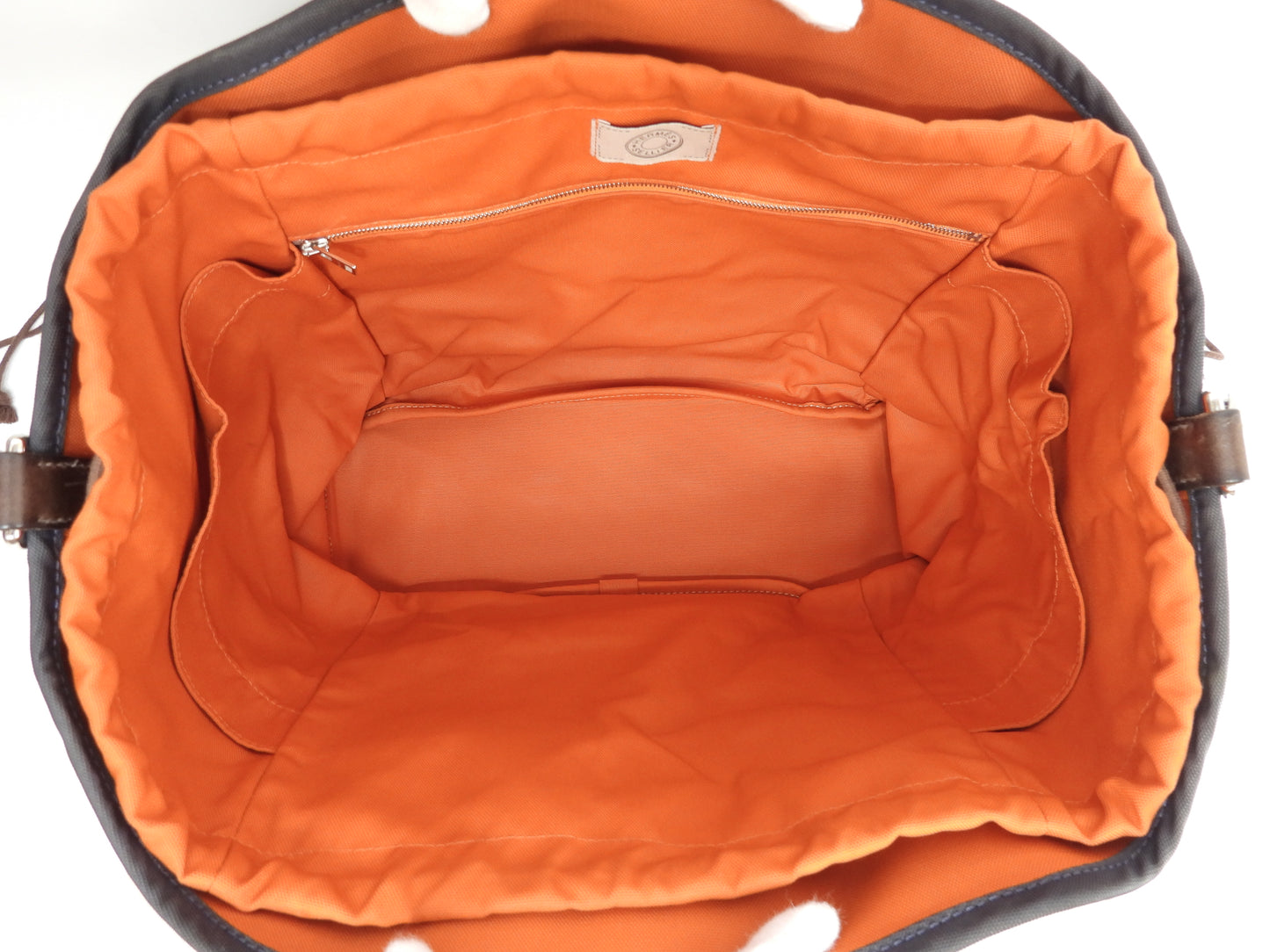 エルメス サックドパンサージュ ナイロン革 紺茶 メンズs付トートバッグ@Z