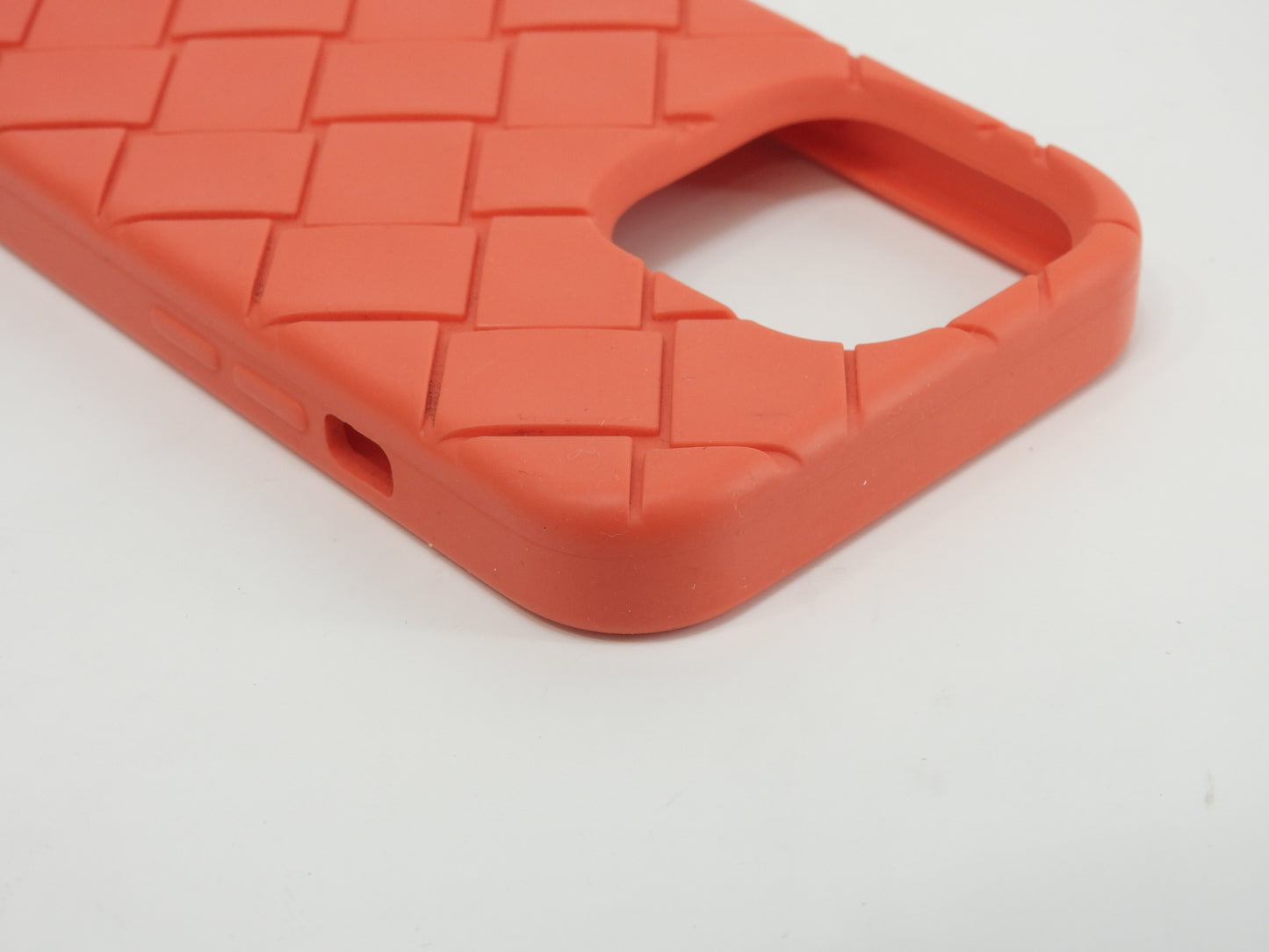 ボッテガヴェネタ s付iphone14Proケース 中イントレチャート シリコン橙 カバー@ 20