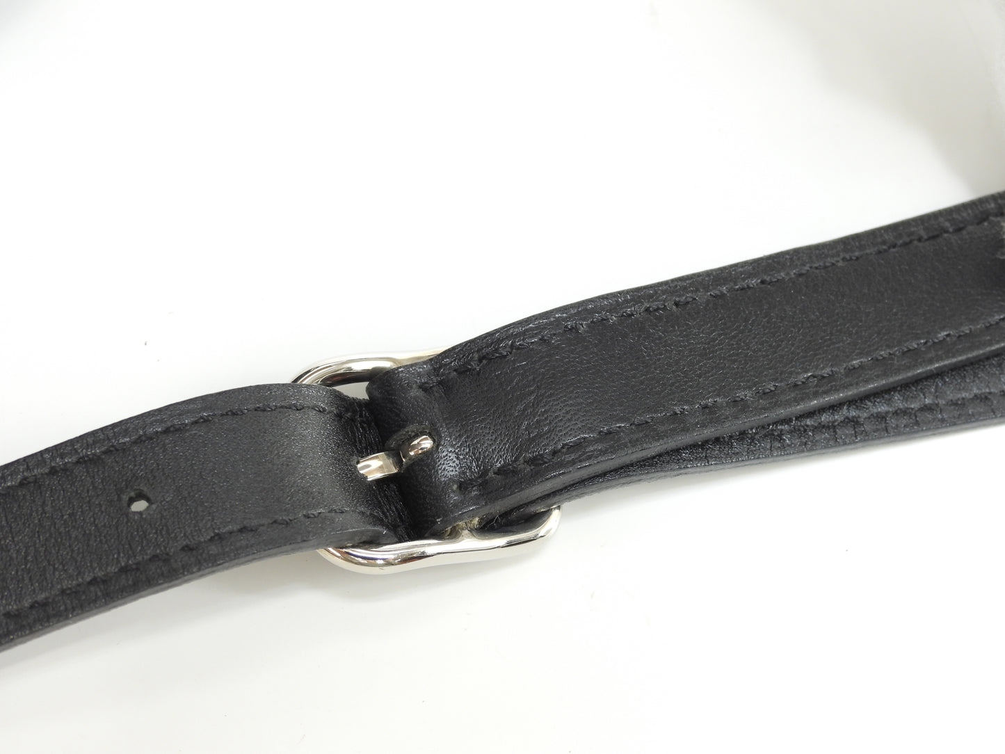エルメス シルキーシティPM ケリー柄 シルク/レザー黒 ショルダーバッグ クロスボディ 美品@□N