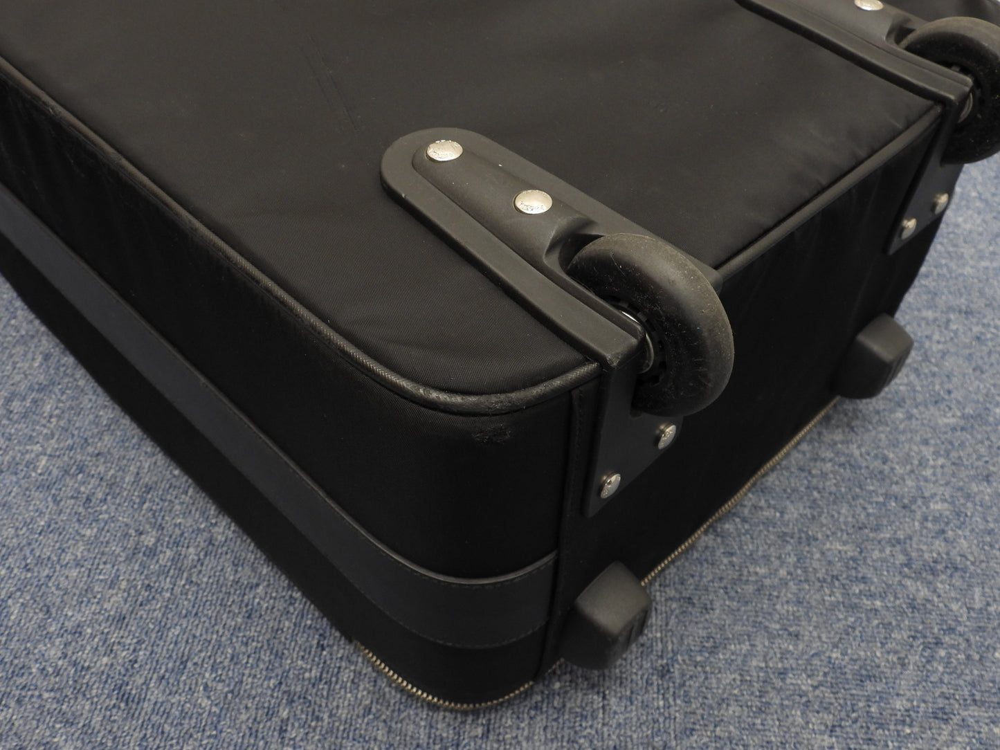 Prada Carry Bag Tessuto/Saffiano Black Travel Trolley Bag Suitcase@8