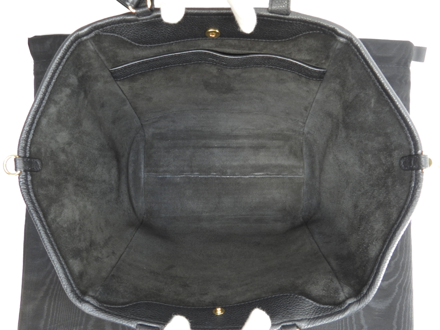 セリーヌ フォールドカバ スモール レザー黒 s付ミニトートバッグ ポシェット 美品@S-SL-4290