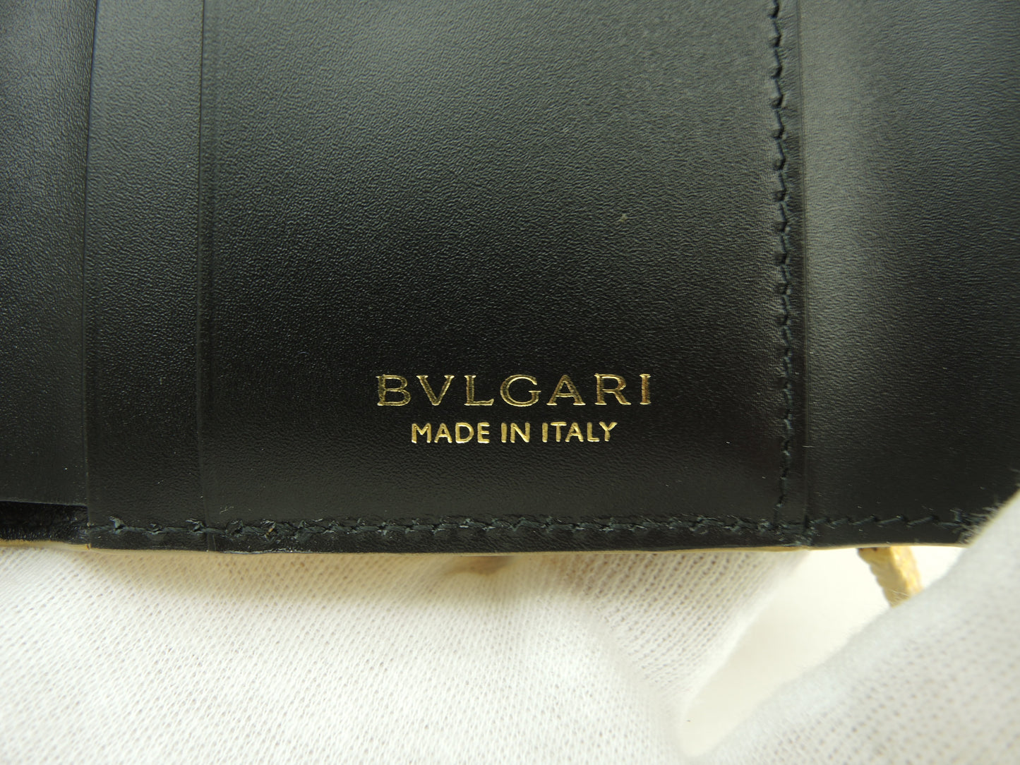 ブルガリ 三折財布 セルペンティ 型押レザー金 フォーエバー ミニ財布 未使用@ 16