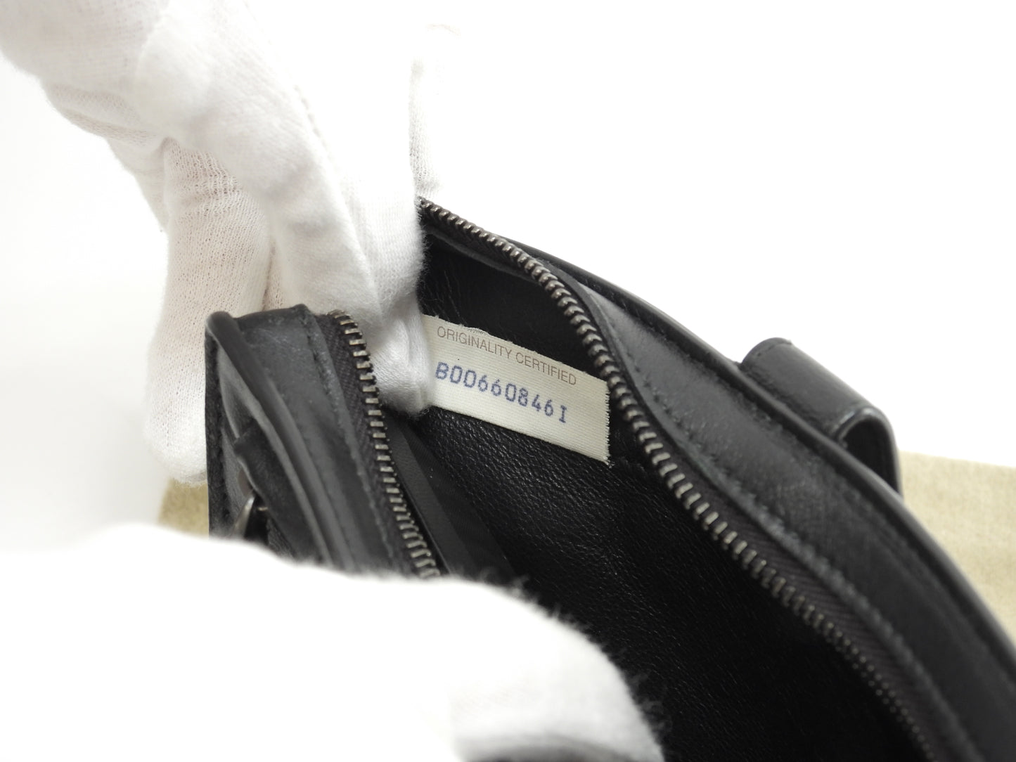 Bottega Veneta Clutch Wallet Small Intrecciato Leather Black Second Bag @B00660846I