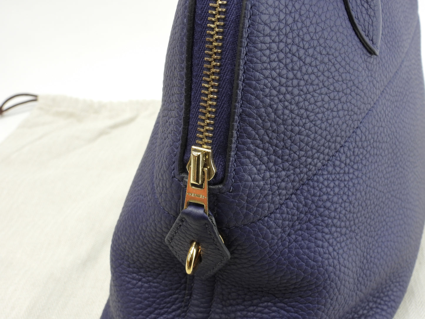 エルメス ボリード31 トリヨン ブルーアンクル ゴールド金具 ハンドバッグ 未使用@D 6