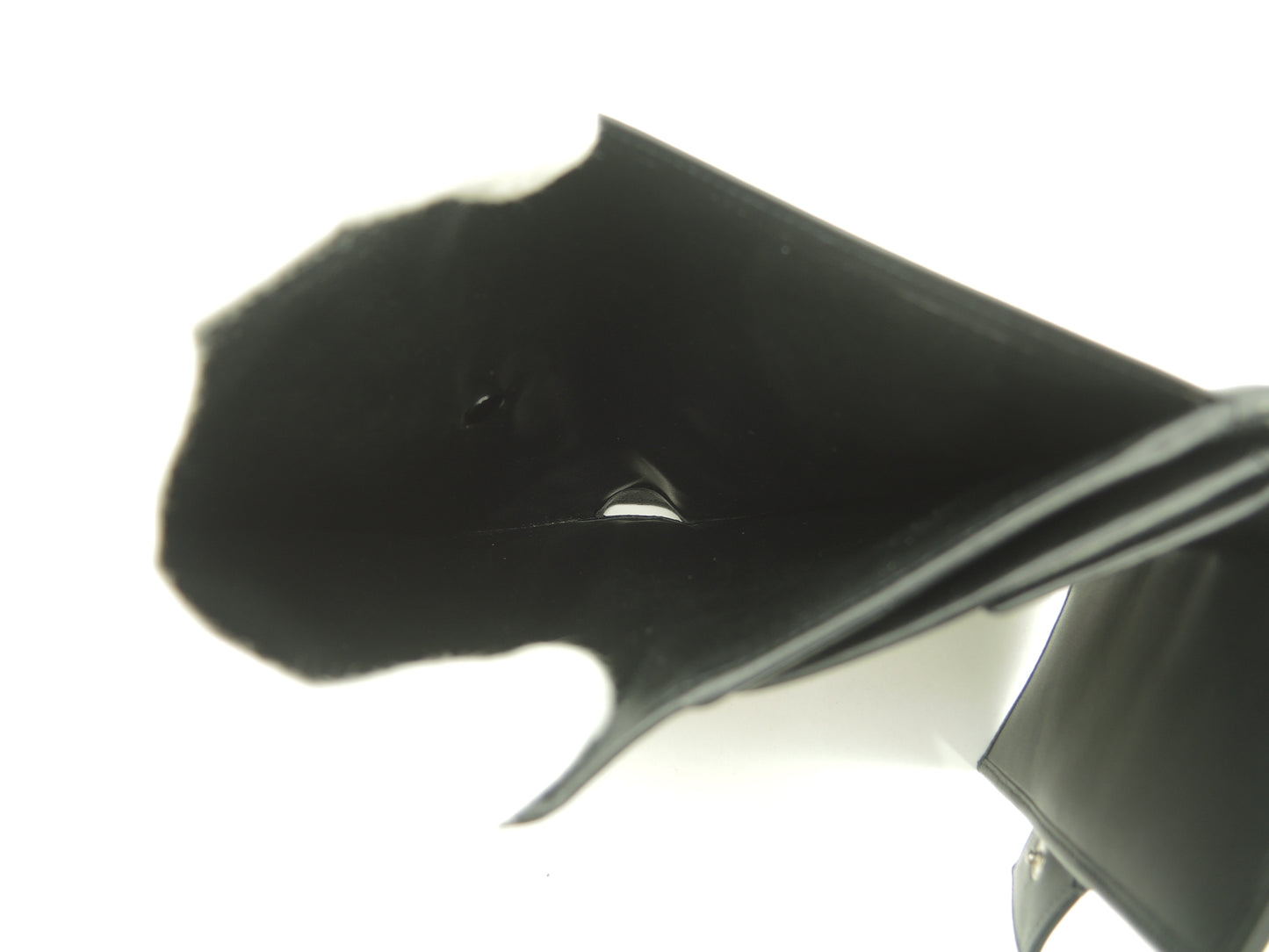 カルティエ 3折財布 トリニティ レザー黒 コンパクトウォレット スモール財布 美品@EUKL