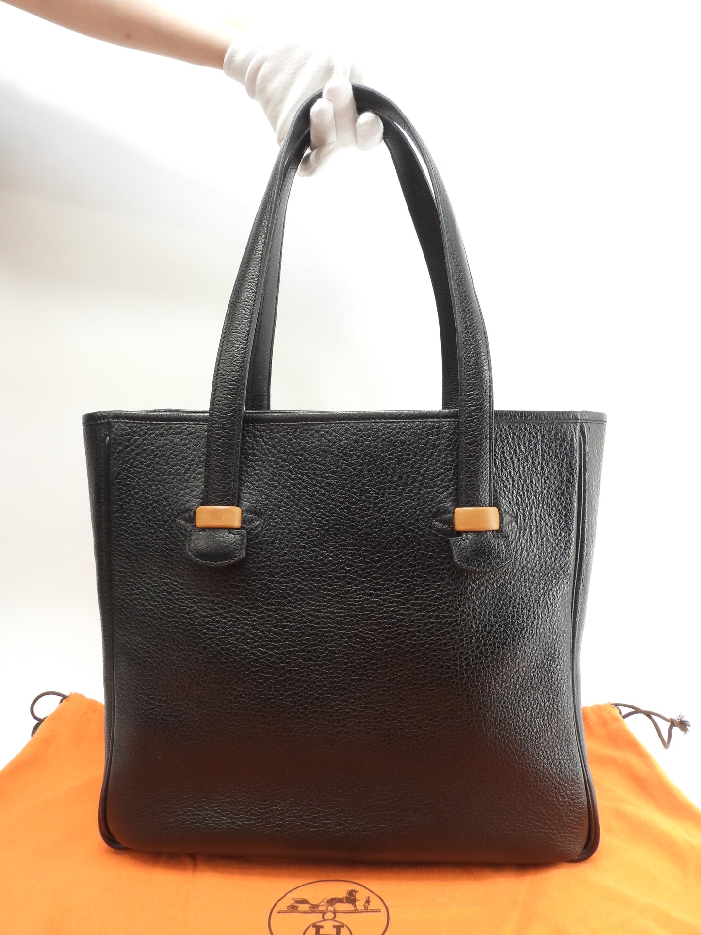 エルメス ギャロップFT1 ブッフルスキッパー 黒 トートバッグ ショルダーバッグ 美品@□G 2