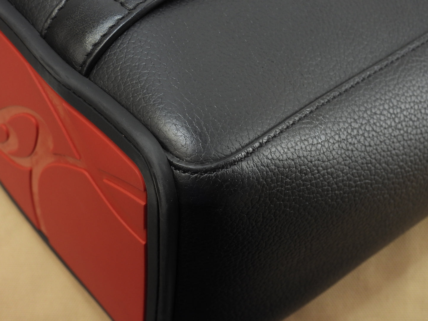 クリスチャンルブタン トートバッグ Cabado レザー黒 メンズ バックパック 美品@ 3