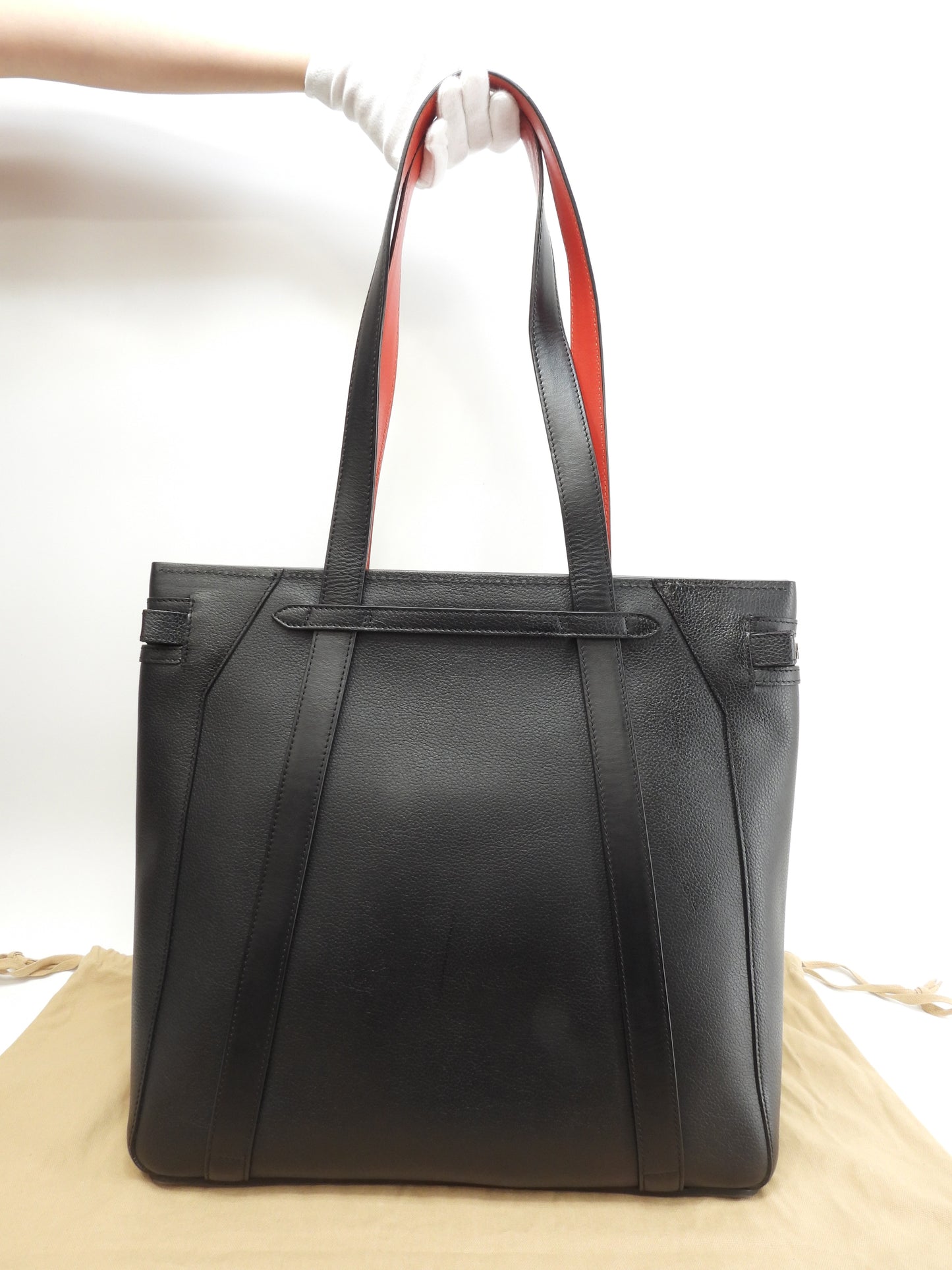 クリスチャンルブタン トートバッグ Cabado レザー黒 メンズ バックパック 美品@ 3