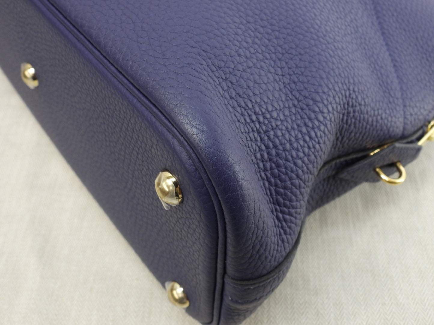 エルメス ボリード31 トリヨン ブルーアンクル ゴールド金具 ハンドバッグ 未使用@D 6