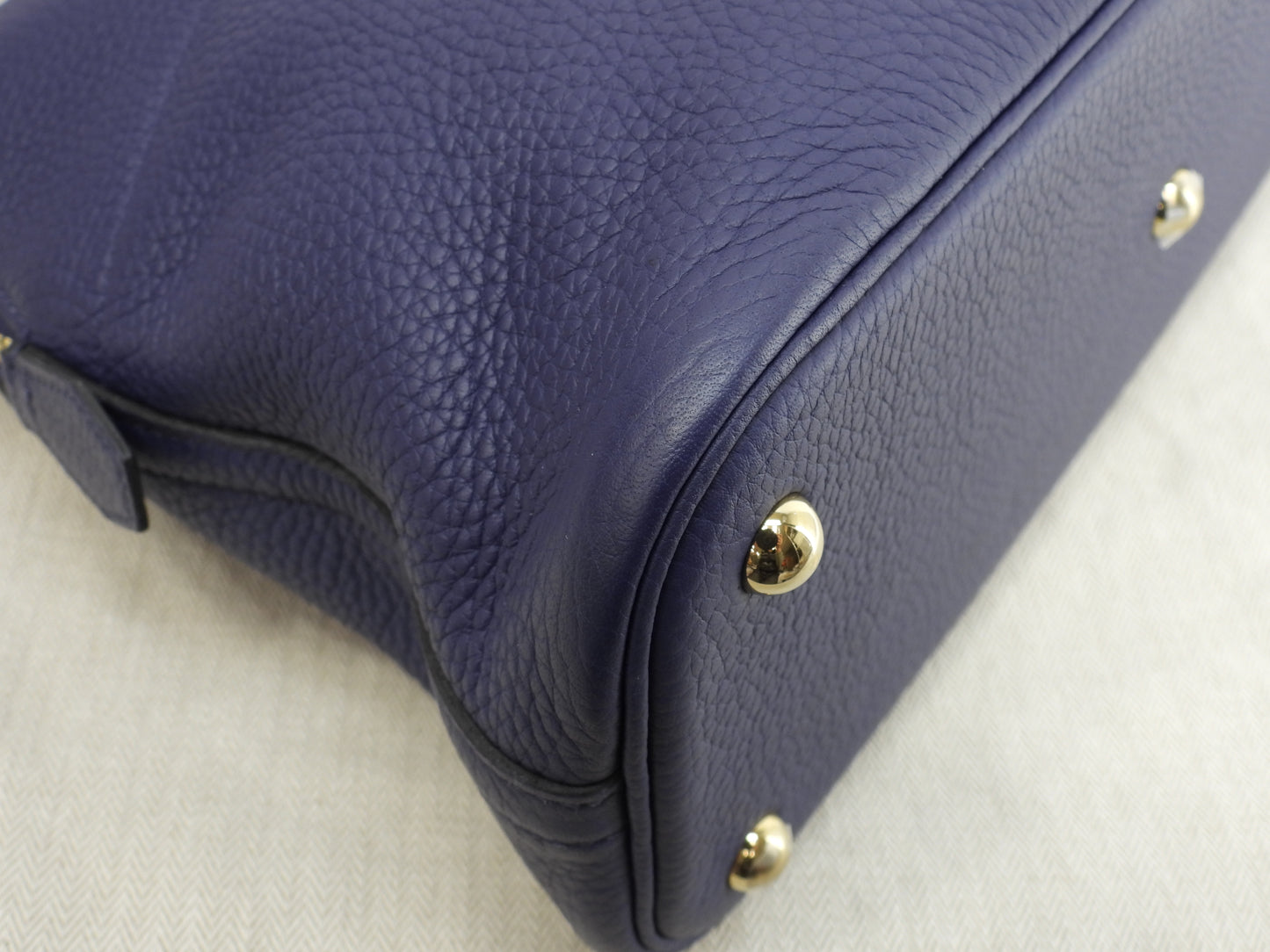 エルメス ボリード31 トリヨン ブルーアンクル ゴールド金具 ハンドバッグ 未使用@D 6