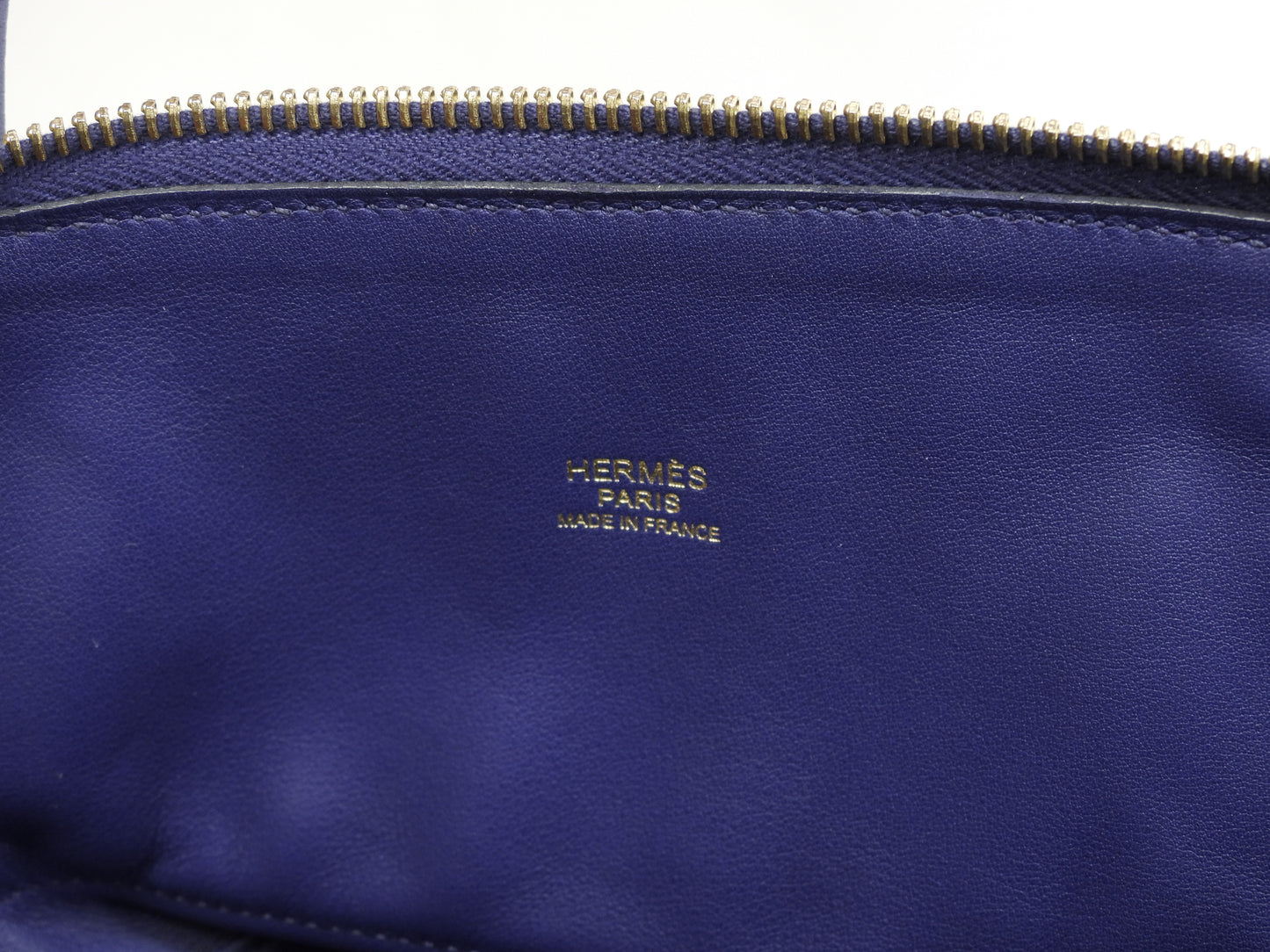 エルメス ボリード31 トリヨン ブルーアンクル ゴールド金具 ハンドバッグ 未使用@D 6