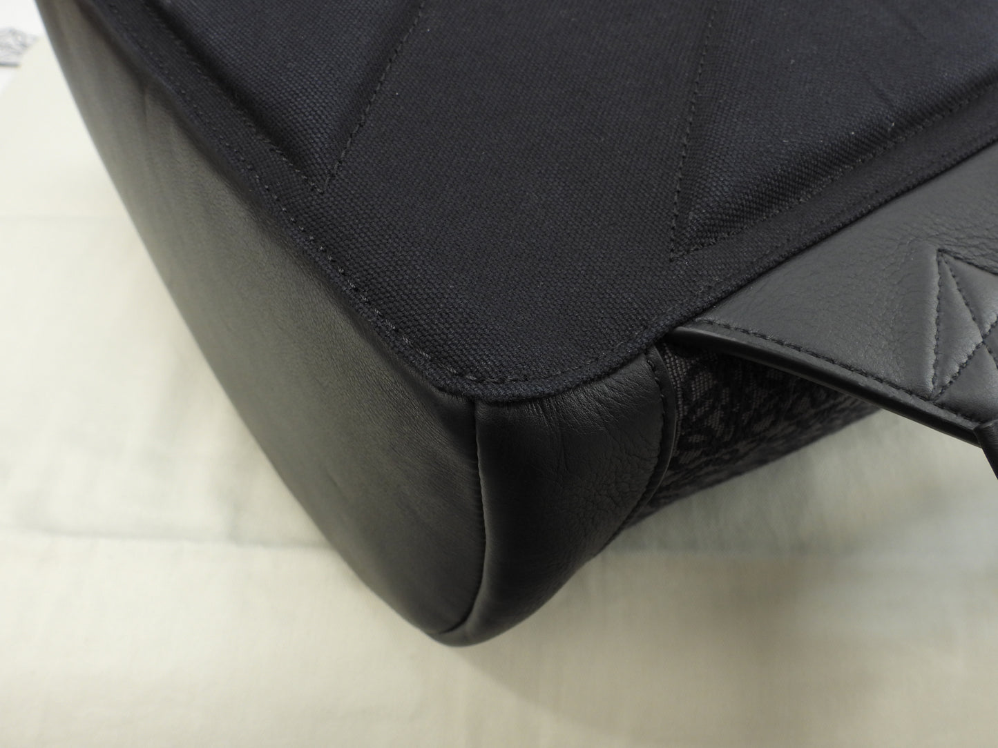 Loewe Backpack Anagram Jacquard Black Gray Men's Rucksack in Excellent Condition @822138