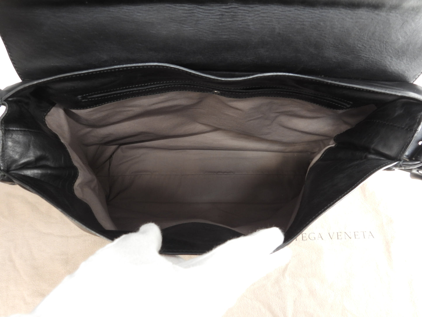 Bottega Veneta Messenger Bag Crocodile/Leather Black Crossbody Shoulder Bag @B00517184E