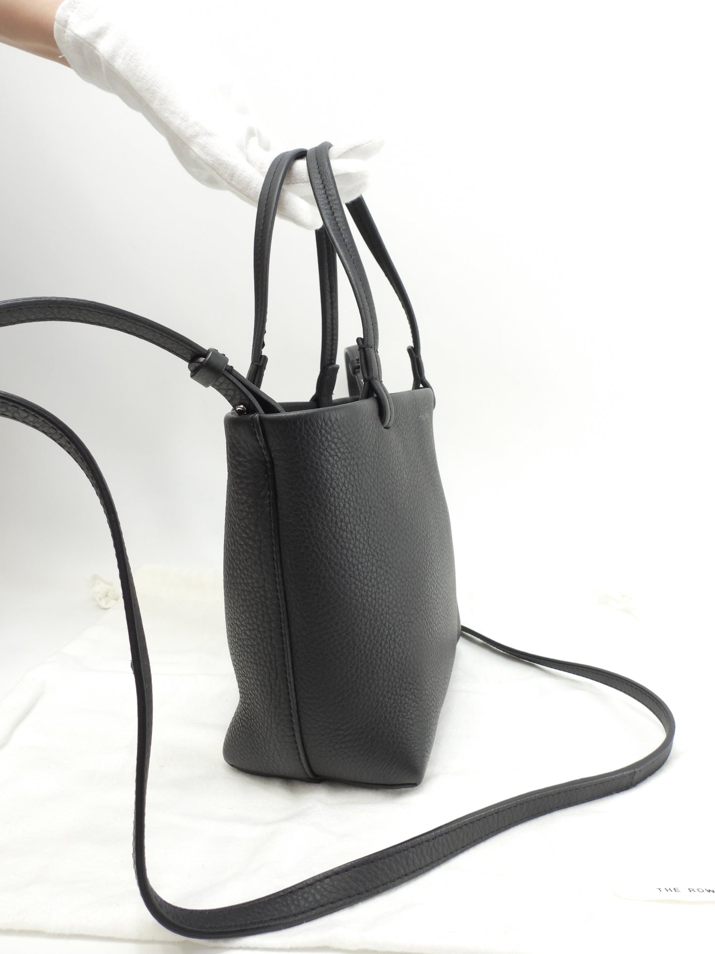 TheRow スモールパークトート トリヨンレザー 黒 ミニトートバッグ ポシェット 美品@ 9
