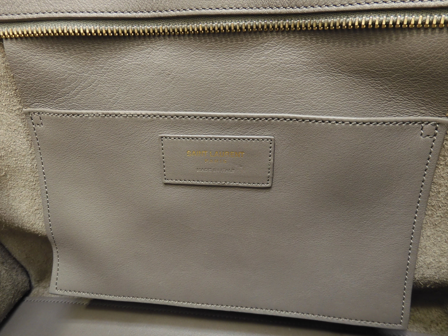 サンローラン カバスバッグスモール YSL レザー灰 クラシックYSLカバ ハンドバッグ@ 75