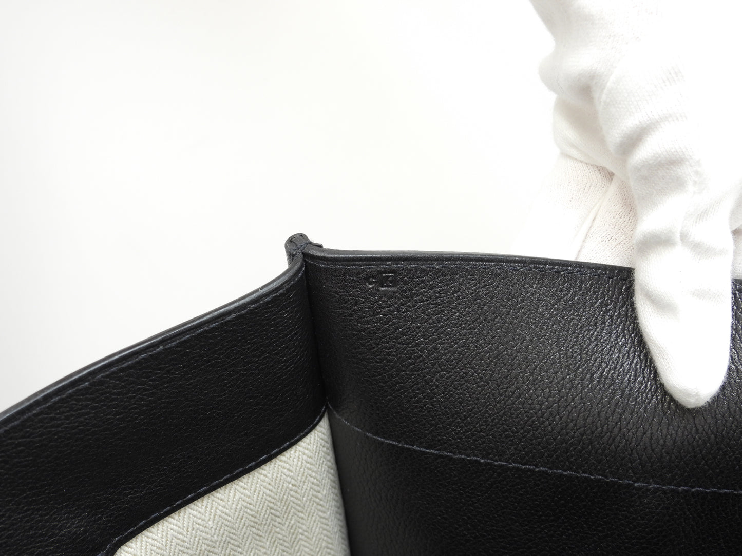 Hermes Sac Berlant Vertical Tote Bag Leather Black Men's Shoulder Bag @□K 2