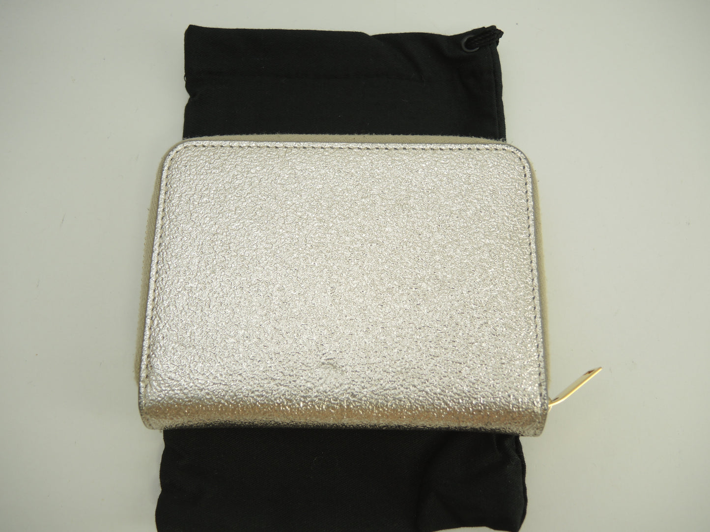 サンローラン 2折ジップ財布 YSL レザー金 コンパクトウォレット 美品@ 83