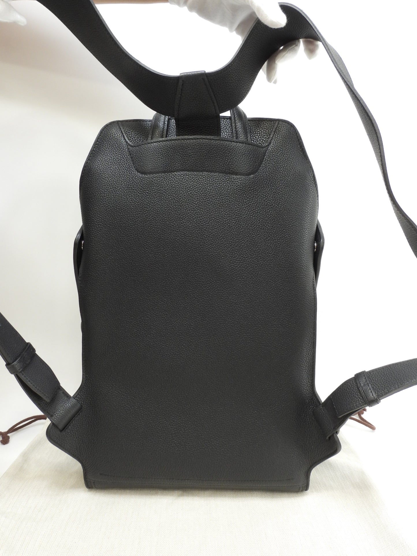 エルメス バックパック シティ トリヨンクレマンス黒 シルバ―金具 リュックサック 新品同様@C
