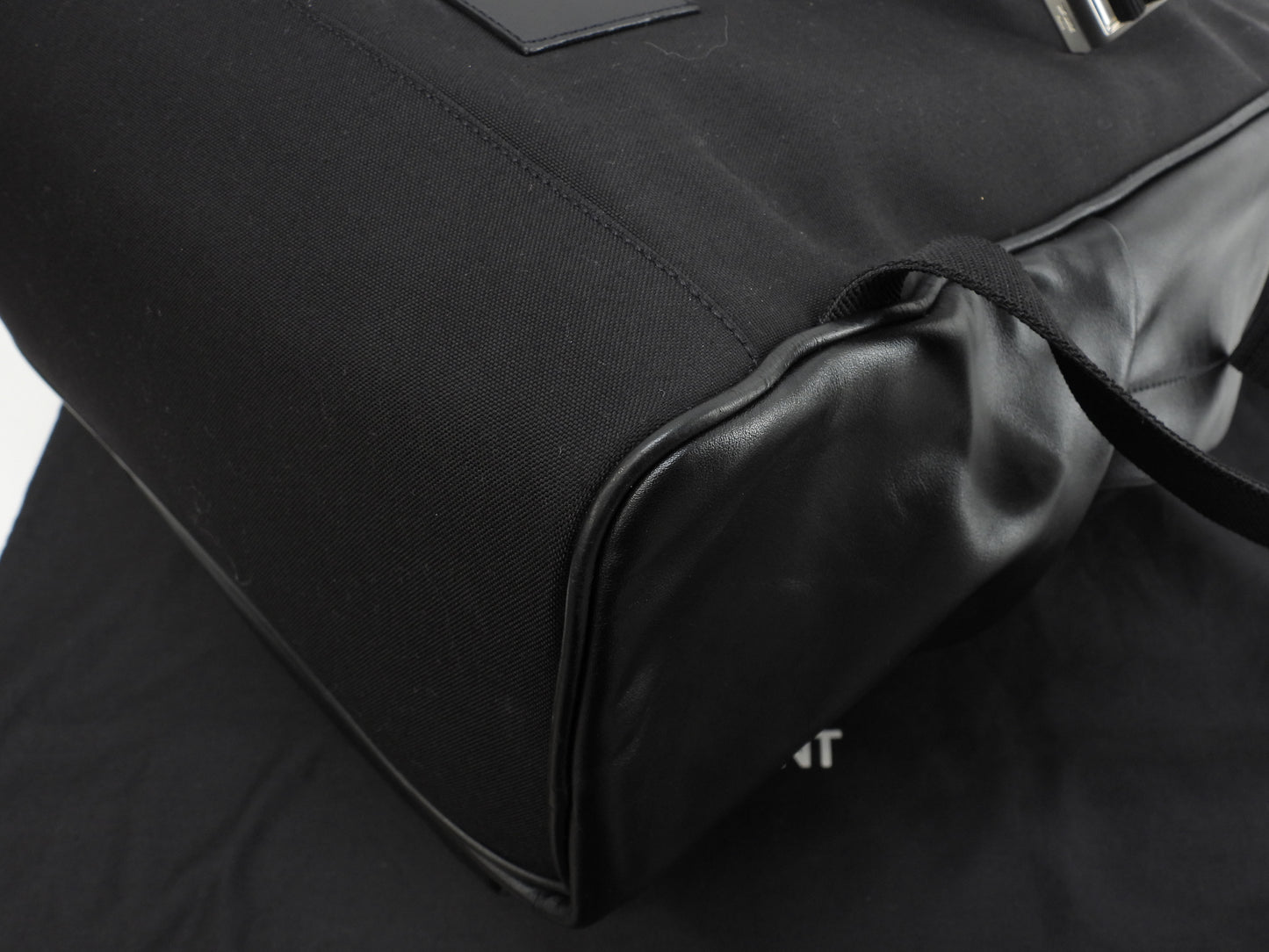 サンローラン バックパック シティYSL レザー黒 リュックサックバッグ 極美品@ 8