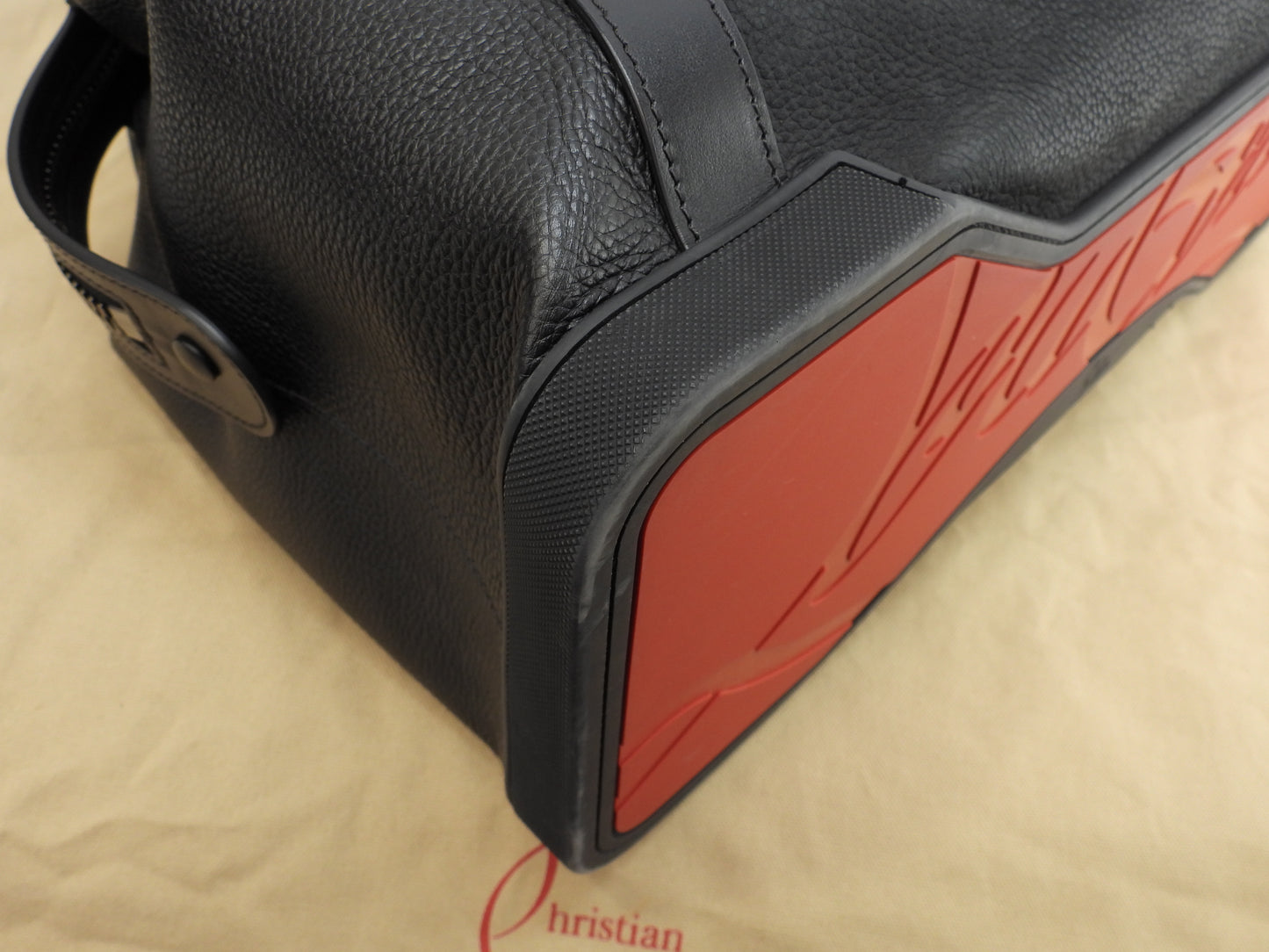 Christian Louboutin Tote Bag Damon Leather Black Men's Shoulder @ 1