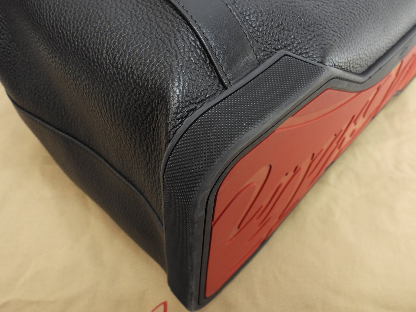 Christian Louboutin Tote Bag Damon Leather Black Men's Shoulder @ 1