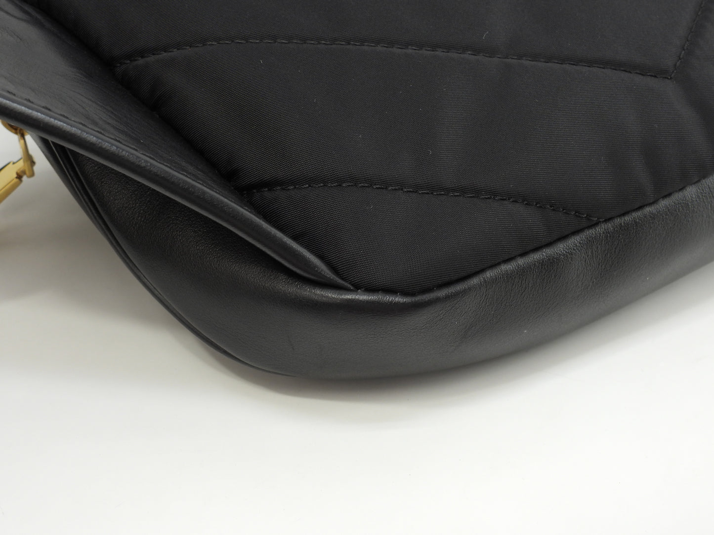 Versace Body Bag Leather Black Belt Bag Crossbody Bag Good Condition @ 347