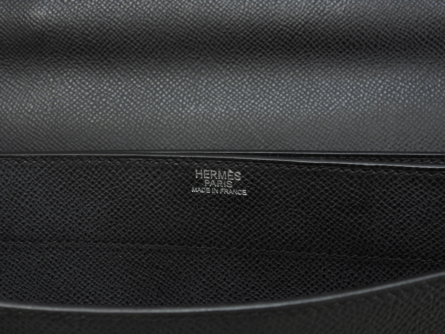 Hermes Kelly Depeche 34 Epson Black Silver Hardware Briefcase @□J 2