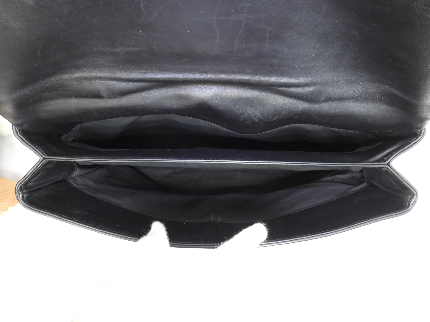 ボッテガヴェネタ ブリーフケース イントレチャート レザー黒 書類カバン ビジネスバッグ@B04497488Z