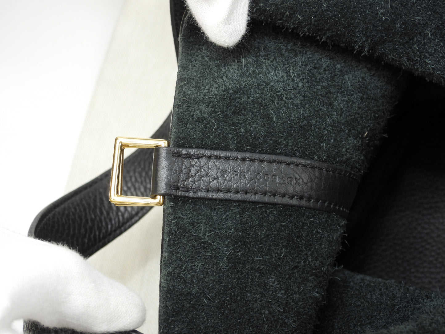 エルメス ピコタンロックMM トリヨンクレマンス 黒 ハンドバッグ ゴールド金具 美品@Y