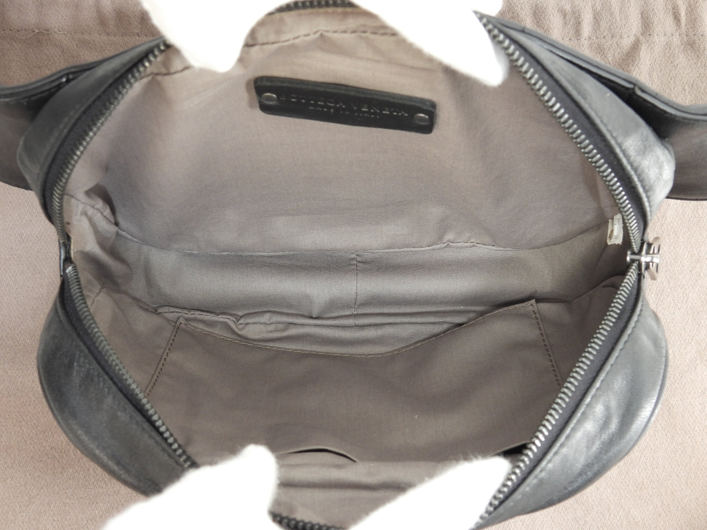 ボッテガヴェネタ ボディバッグ イントレチャート レザー黒 斜掛ショルダーバッグバムバッグ@B07843435K