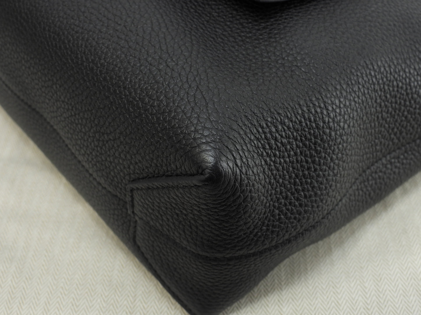 エルメス カバセリエ31 トリヨンクレマンス 黒青 トートバッグ ショルダーバッグ 新品同様@Z 2