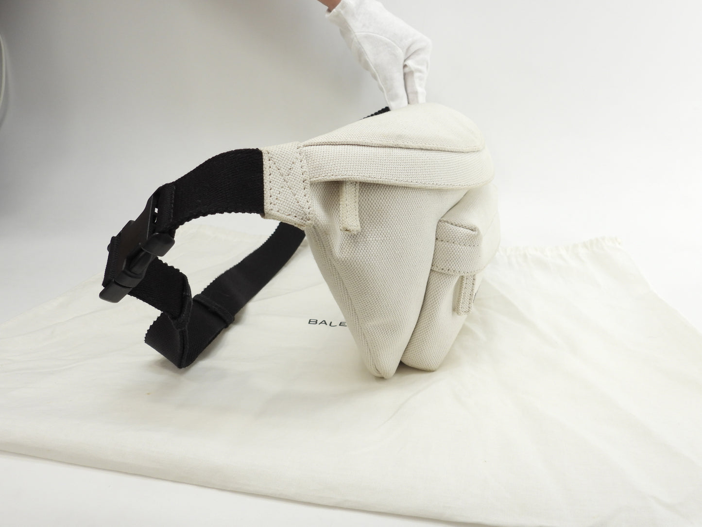 Balenciaga Belt Bag Everyday Cotton Denim White Body Bag Hip Bag @ 33