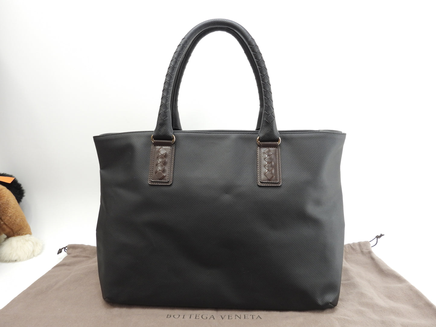 ボッテガヴェネタ トートバッグ中 マルコポーロ 黒 ハンドバッグ ビジネス メンズ 美品@B07971976J