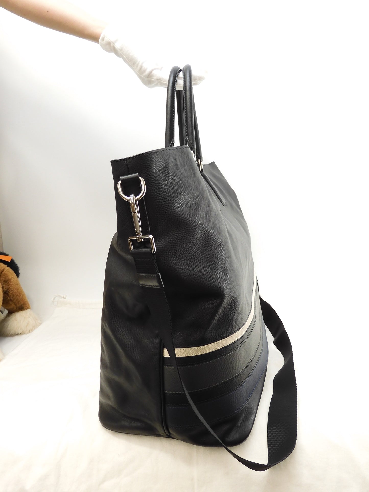 Prada Large Tote Bag Men's Saffiano Handbag with Strap @113