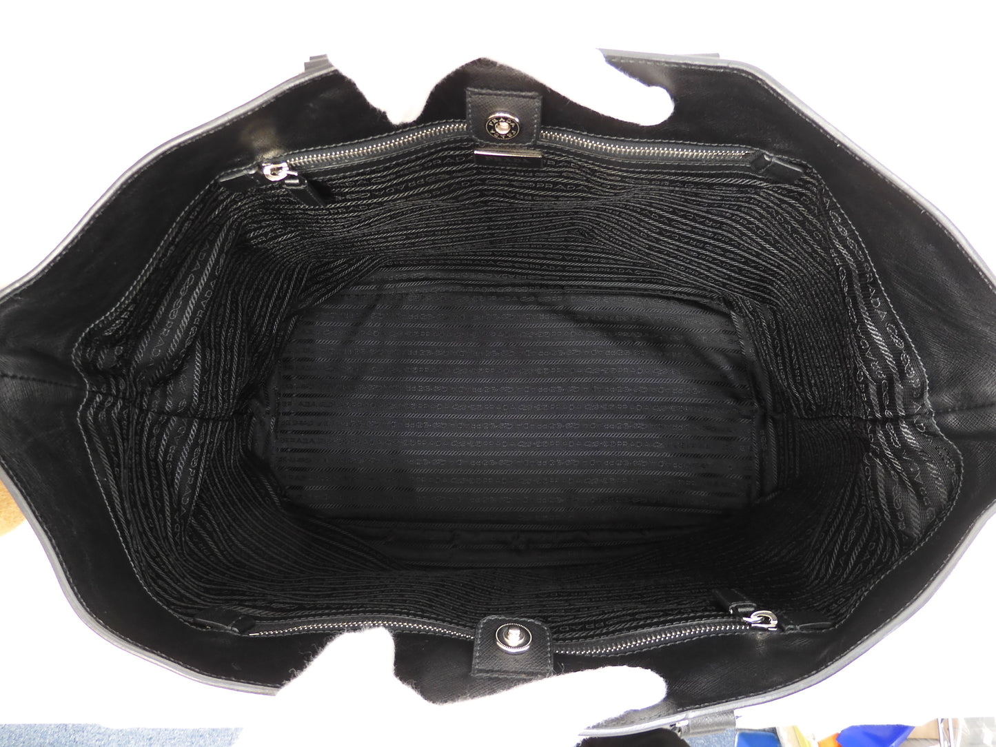Prada Large Tote Bag Men's Saffiano Handbag with Strap @113