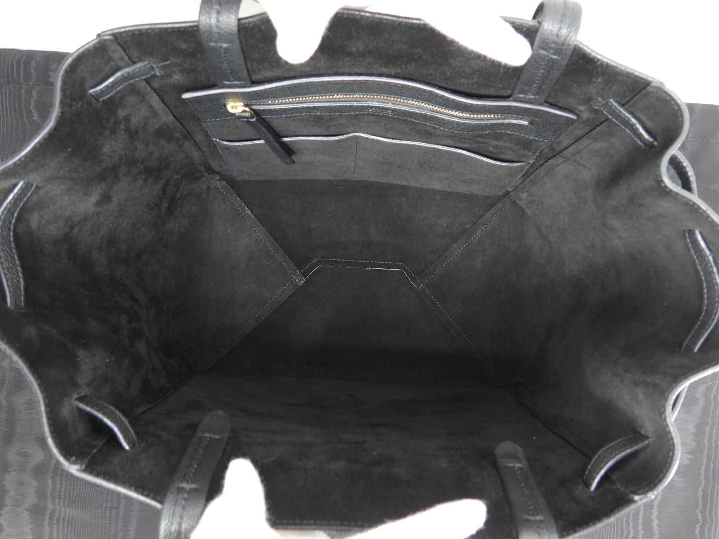 セリーヌ カバファントム スモール レザー黒 トートバッグ ショルダーバッグ 極美品@ 29