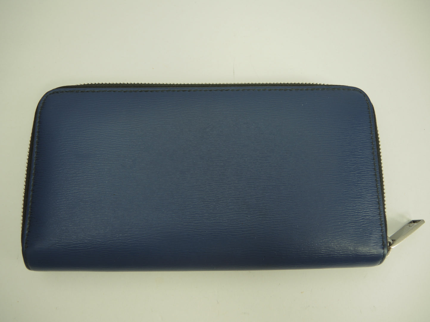 Christian Dior Homme Long Wallet Leather Blue Bee Zip Around Long Wallet @24-BO-0198
