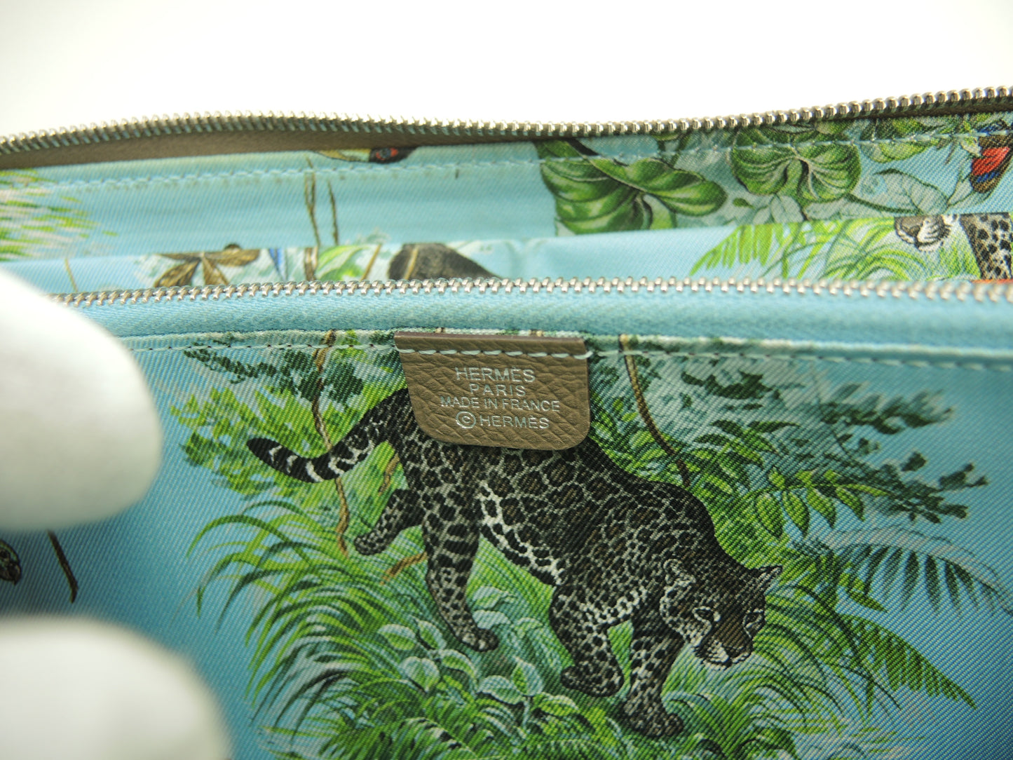 エルメス アザップロング シルクイン エプソン/エトープ ロングウォレット ジップ長財布@D